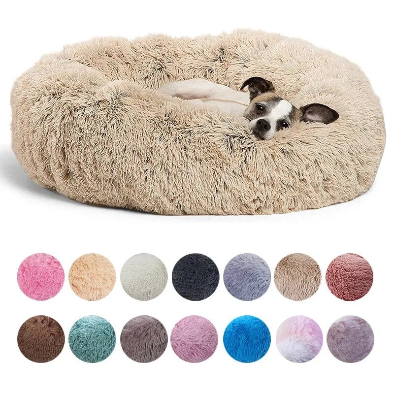 Extra Soft Plush Round Dog Beds