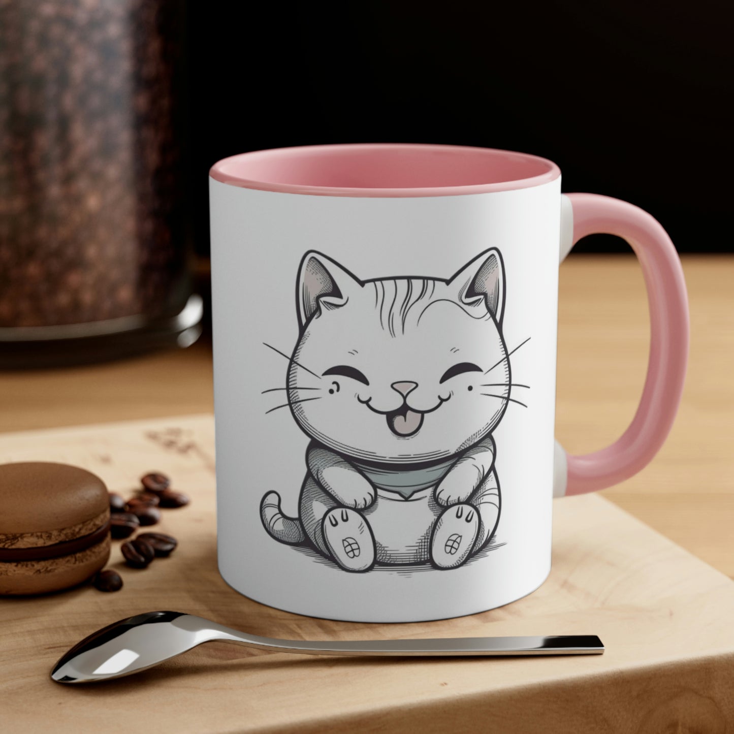 Claw-some Cat Accent Coffee Mug, 11oz