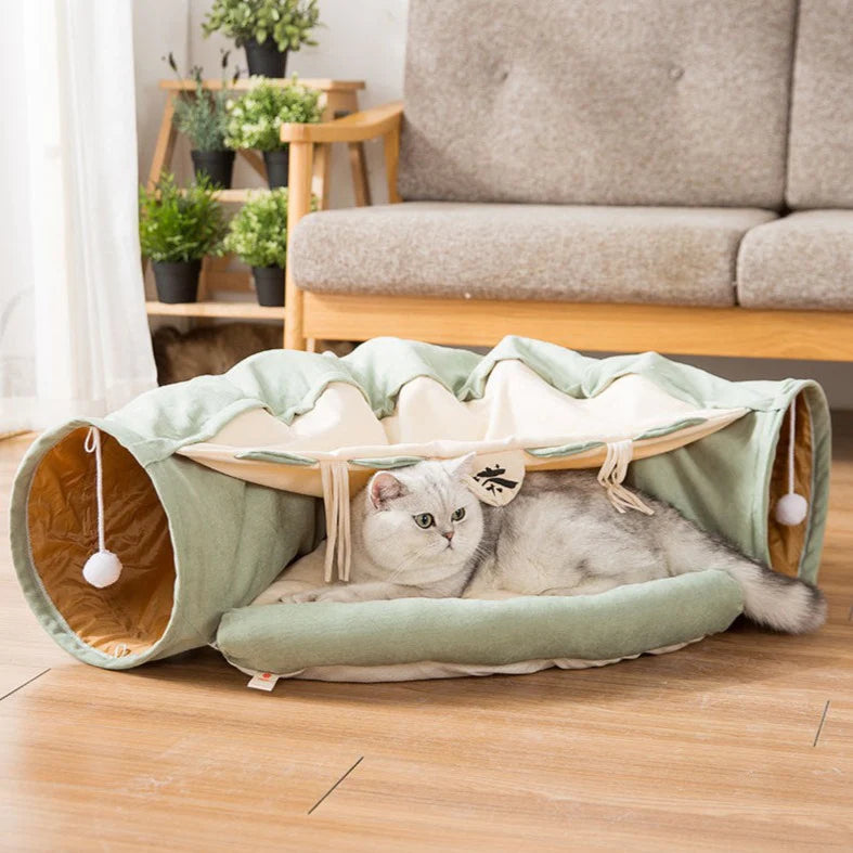 Soft And Thick Cat Tunnel Bed