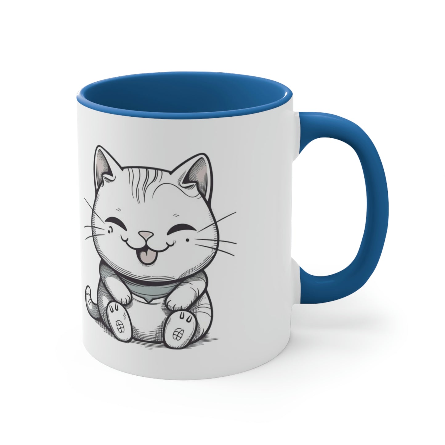 Claw-some Cat Accent Coffee Mug, 11oz