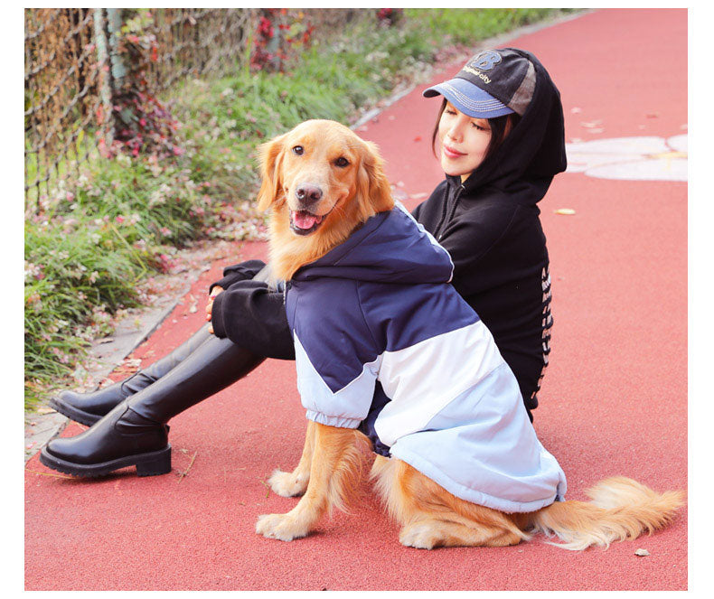 Warm Cotton Coat for Big Dogs by Hoopet