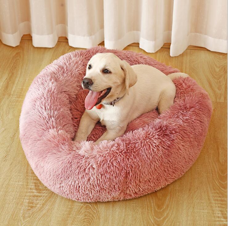 Extra Soft Plush Round Dog Bed
