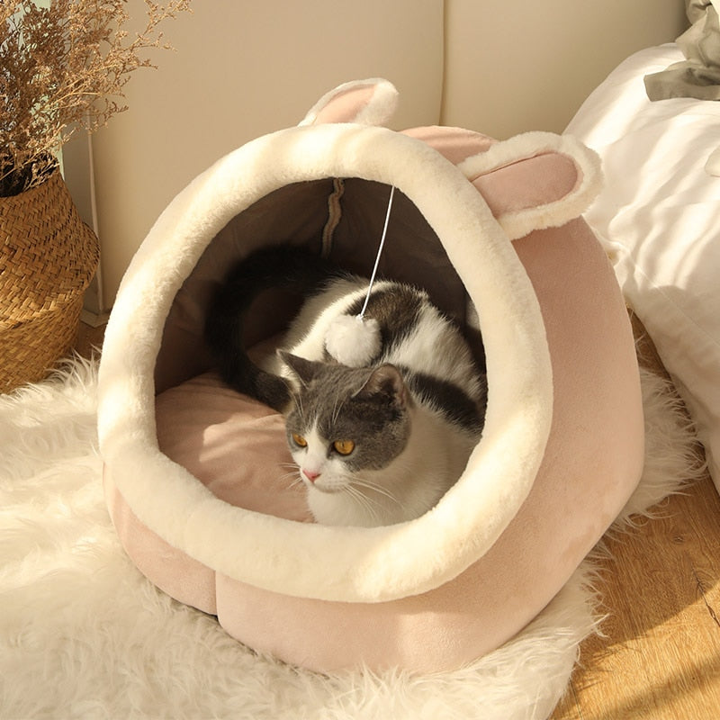 Adorable Soft and Warm Cat Bed Cave