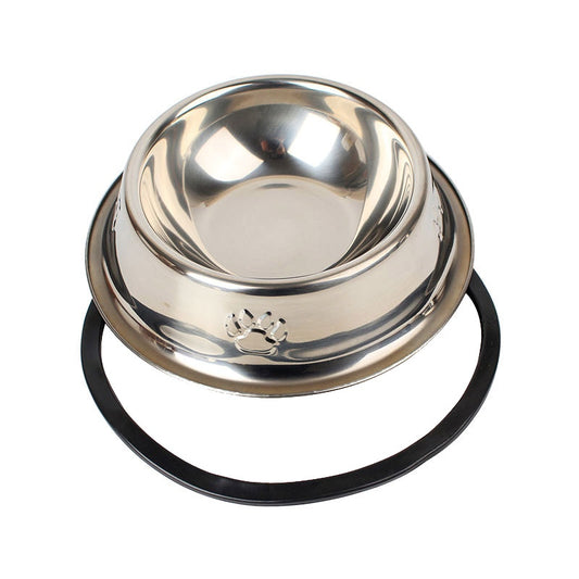 Non-Slip Stainless Steel Dog Bowl by Pawstrip