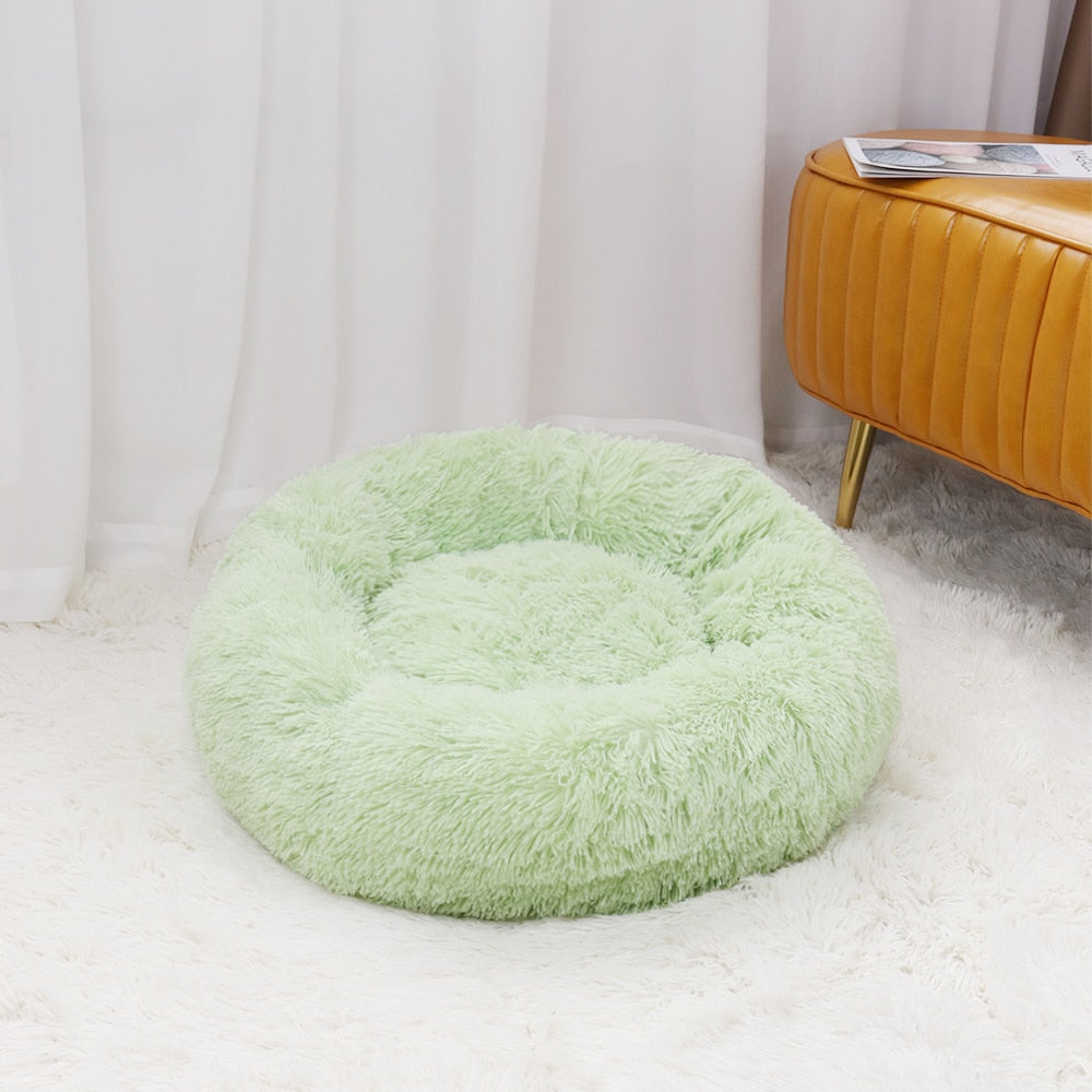 Extra Soft Plush Round Dog Bed