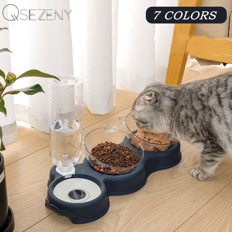 Automatic Water With Feeding Bowl