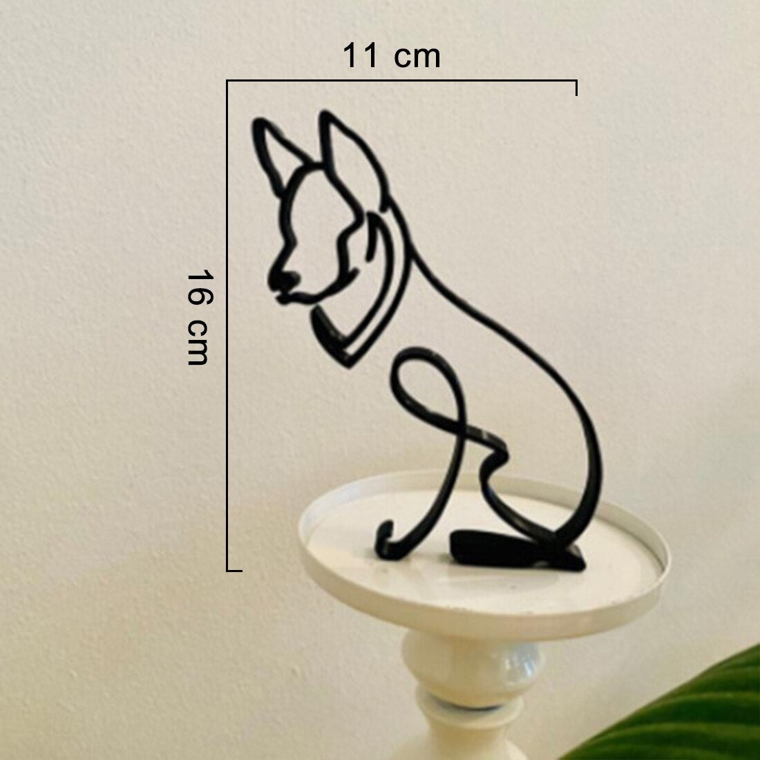 Minimalist Metal Pet Sculpture