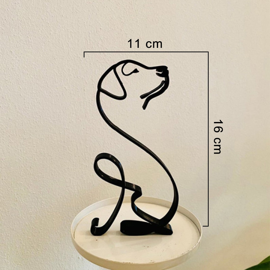 Minimalist Metal Pet Sculpture