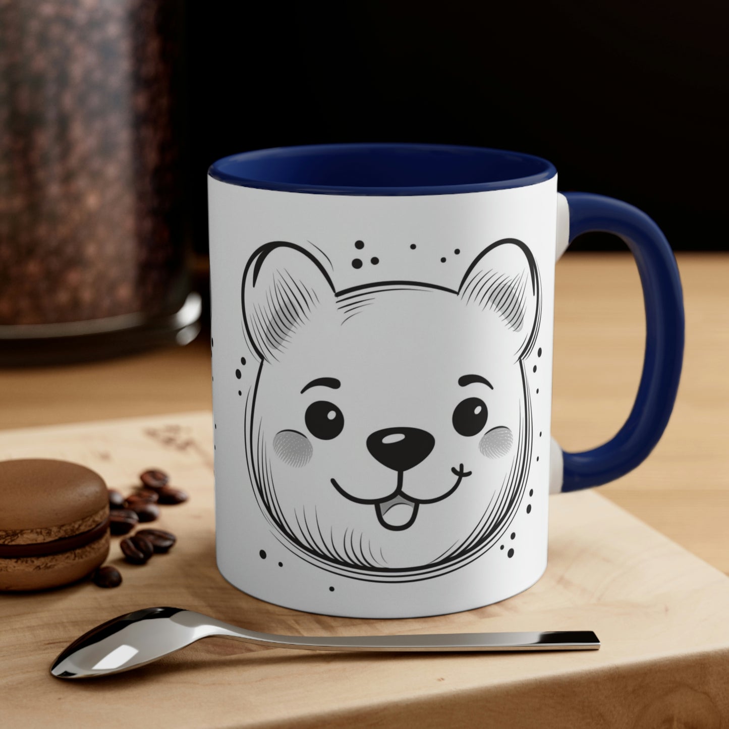 Dog Mom" or "Dog Dad Accent Coffee Mug, 11oz