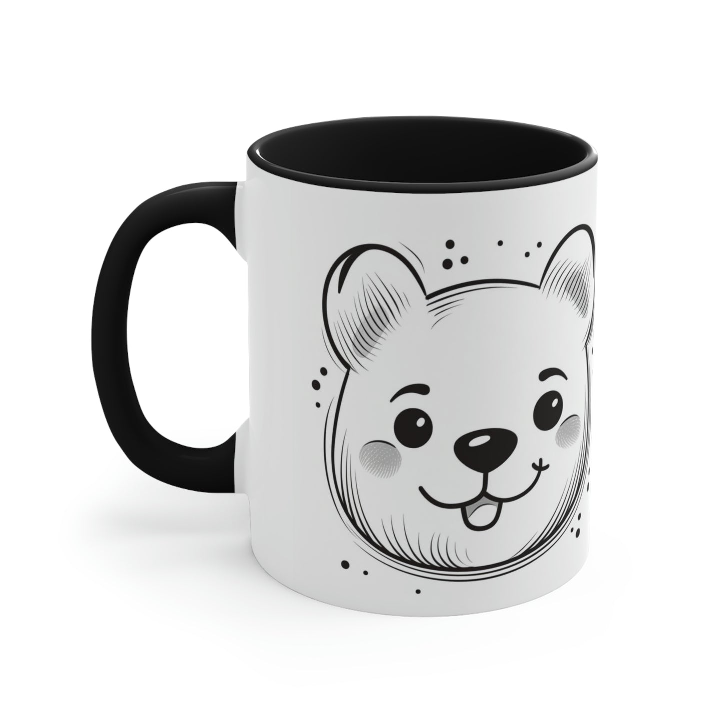 Dog Mom" or "Dog Dad Accent Coffee Mug, 11oz